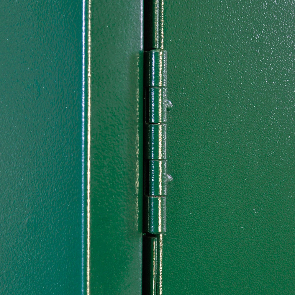 Asgard Centurion 5x 9ft Double Door Green High Security Apex Motorcycle Garage Image 8