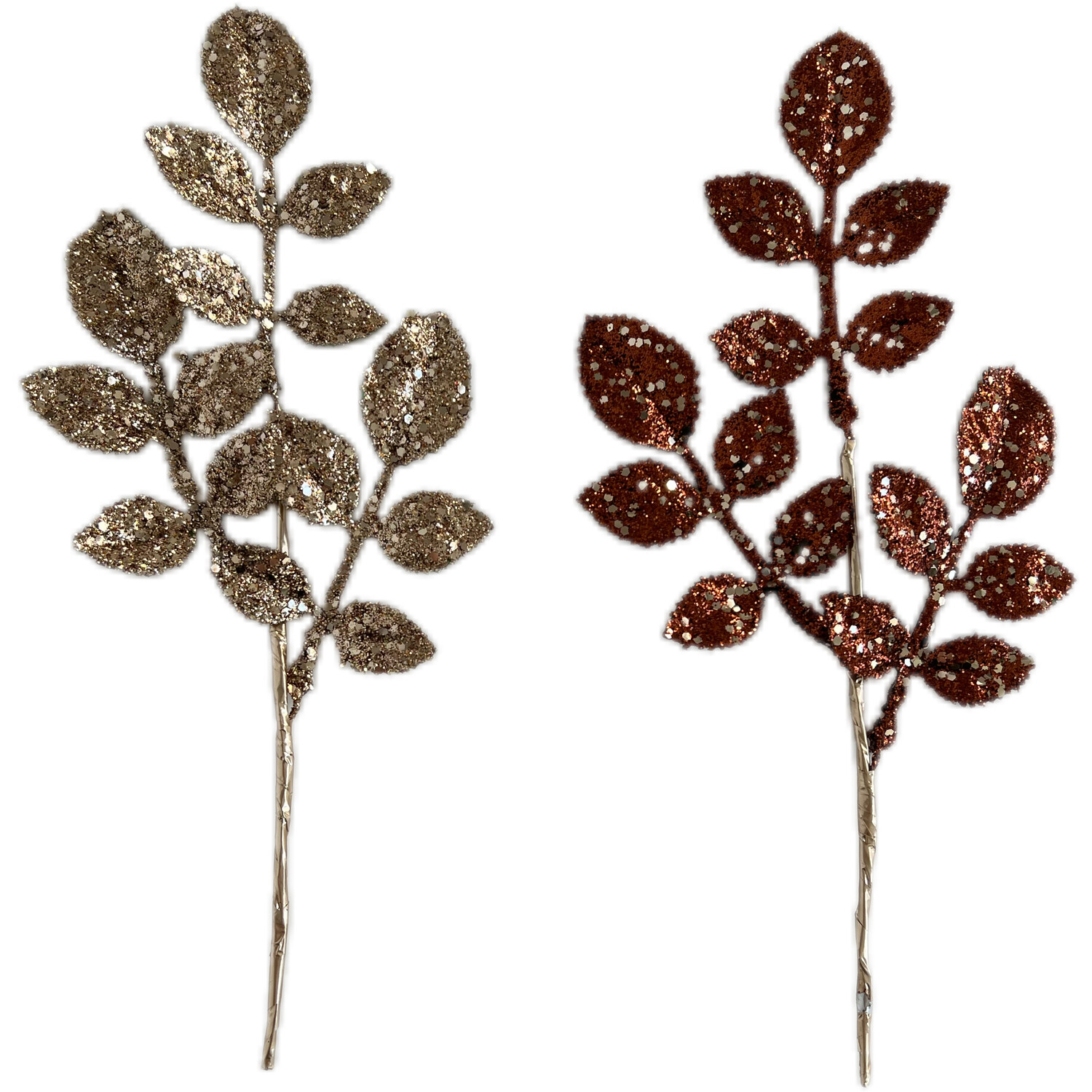 Glitter Leaf Pick Assorted Image