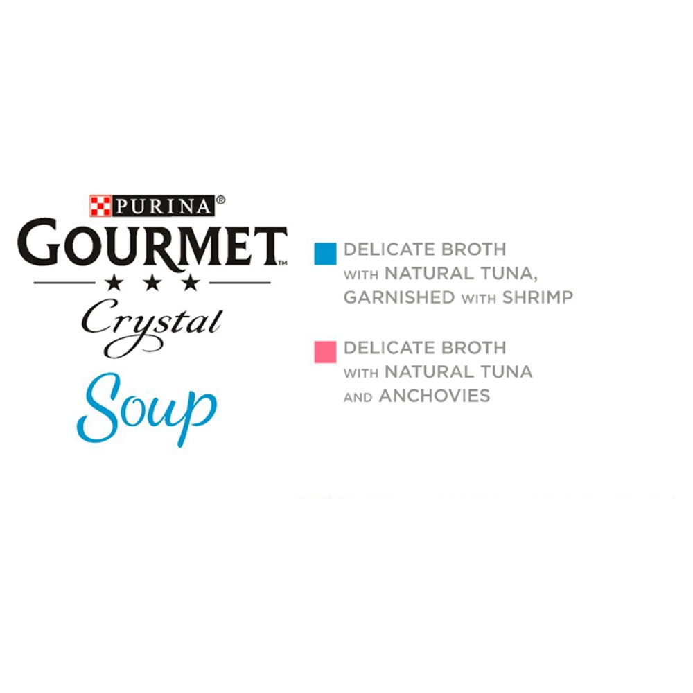Gourmet Soup Multi Variety Seafood Cat Food 4 x 40g Image 5