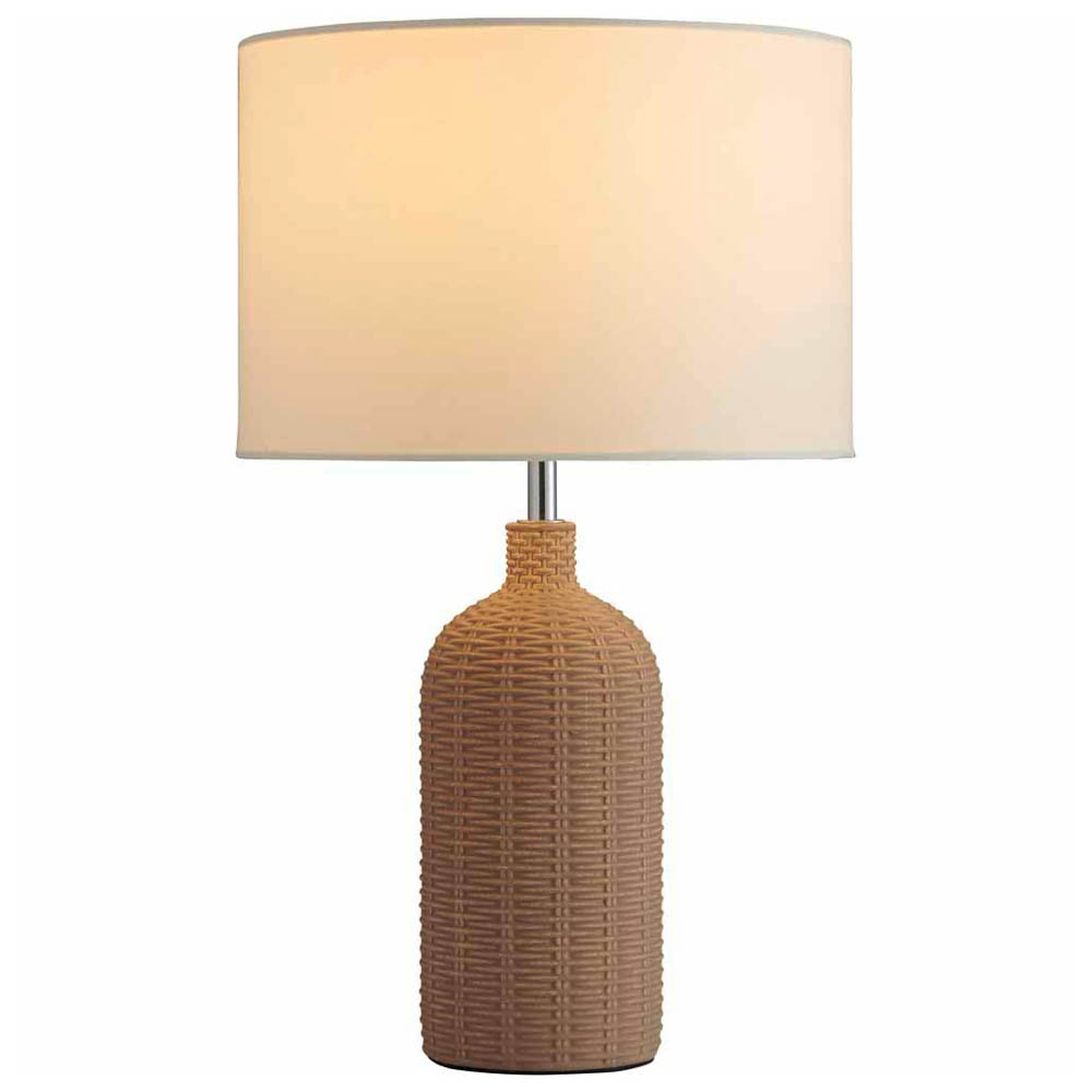 Wilko Natural Wicker Effect Table Lamp Image 4