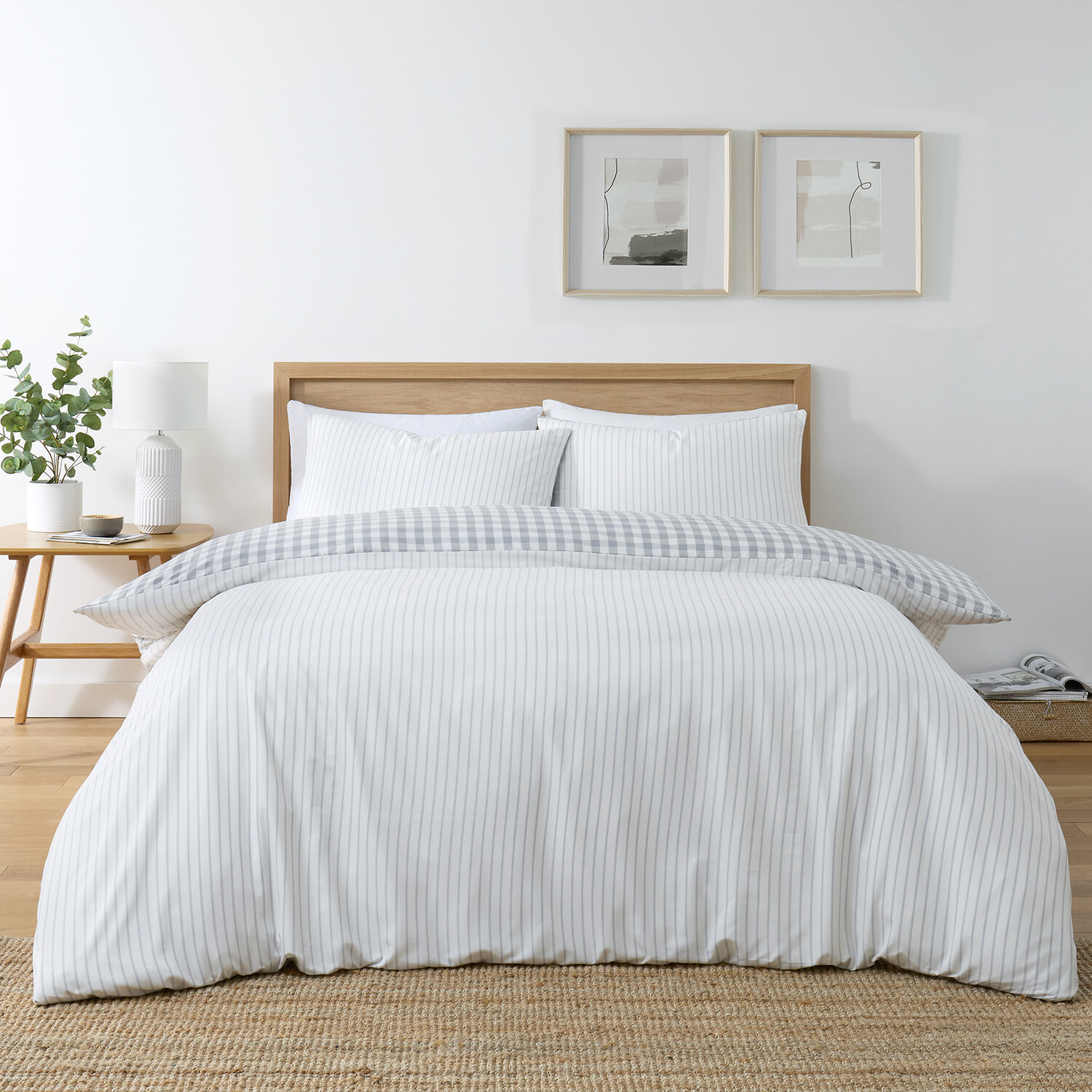 Morgan Check Bedding Set - Grey Image 2