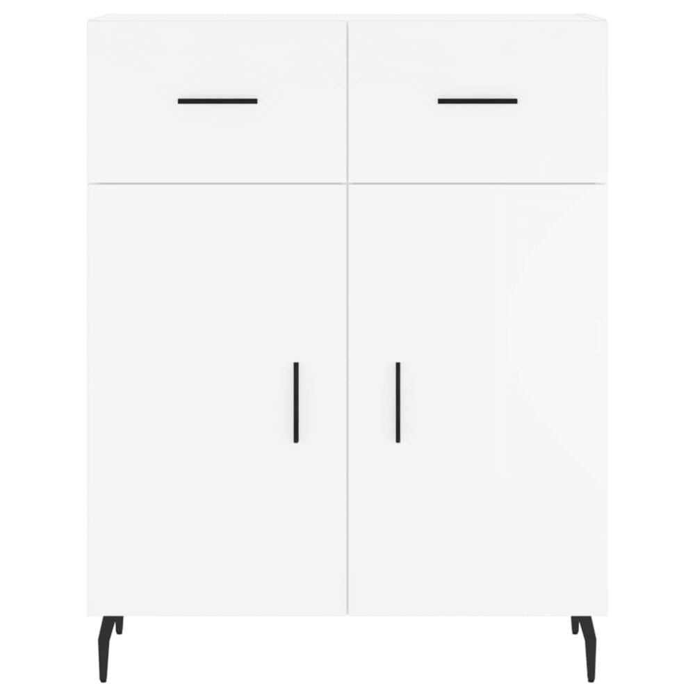 vidaXL 4 Door 2 Drawer White Highboard Image 8
