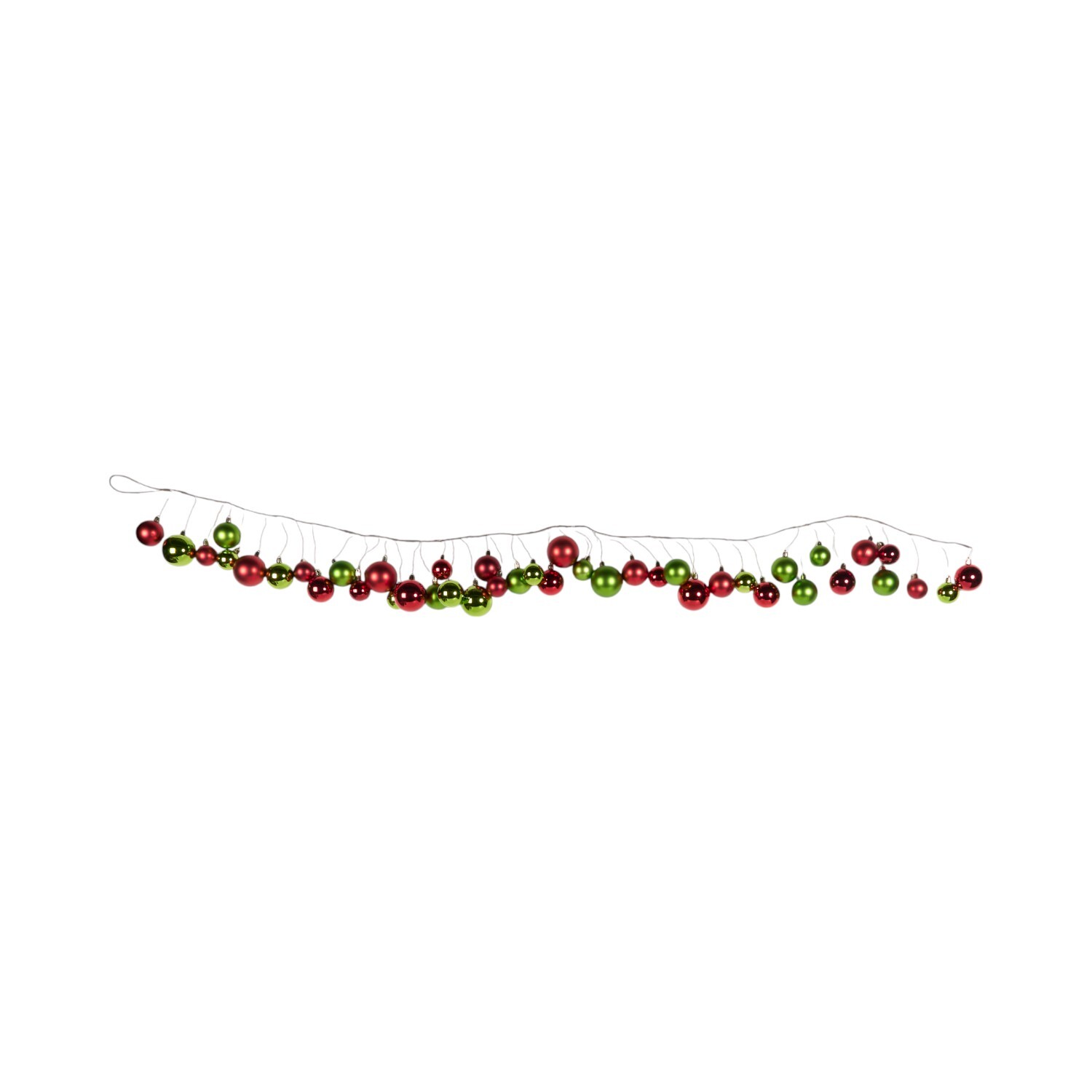 Sleigh Bells Ring Multicoloured Bauble Garland Image 2