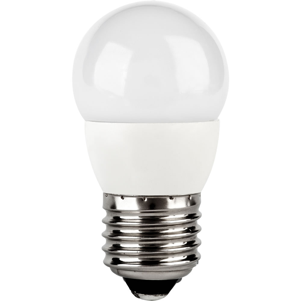 Wilko 3 pack Screw E27/ES LED 330 Lumens Round Light Bulb Image 1
