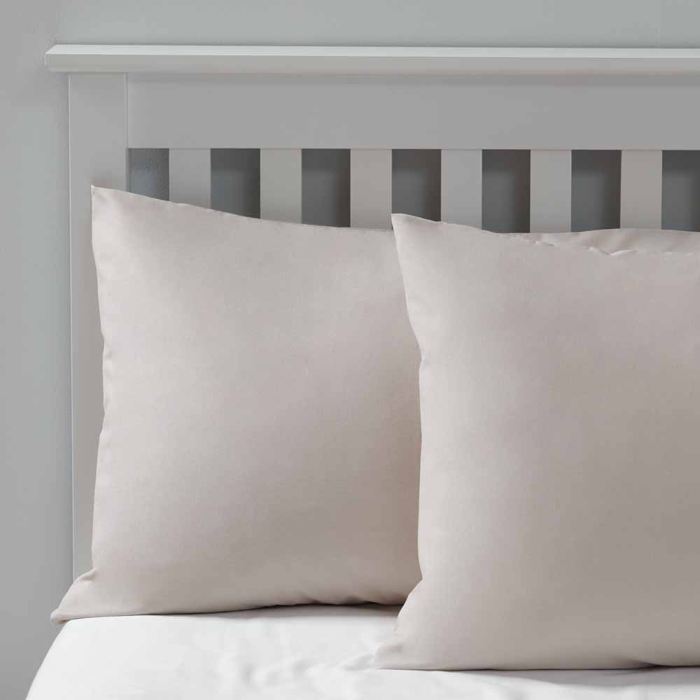 Wilko Easy Care Stone Housewife Pillowcases 2 pack Wilko