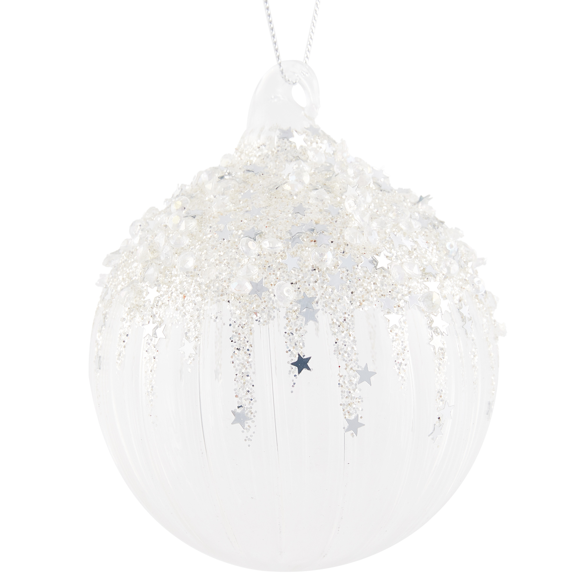 Sequin Bauble Silver - Silver Image 1