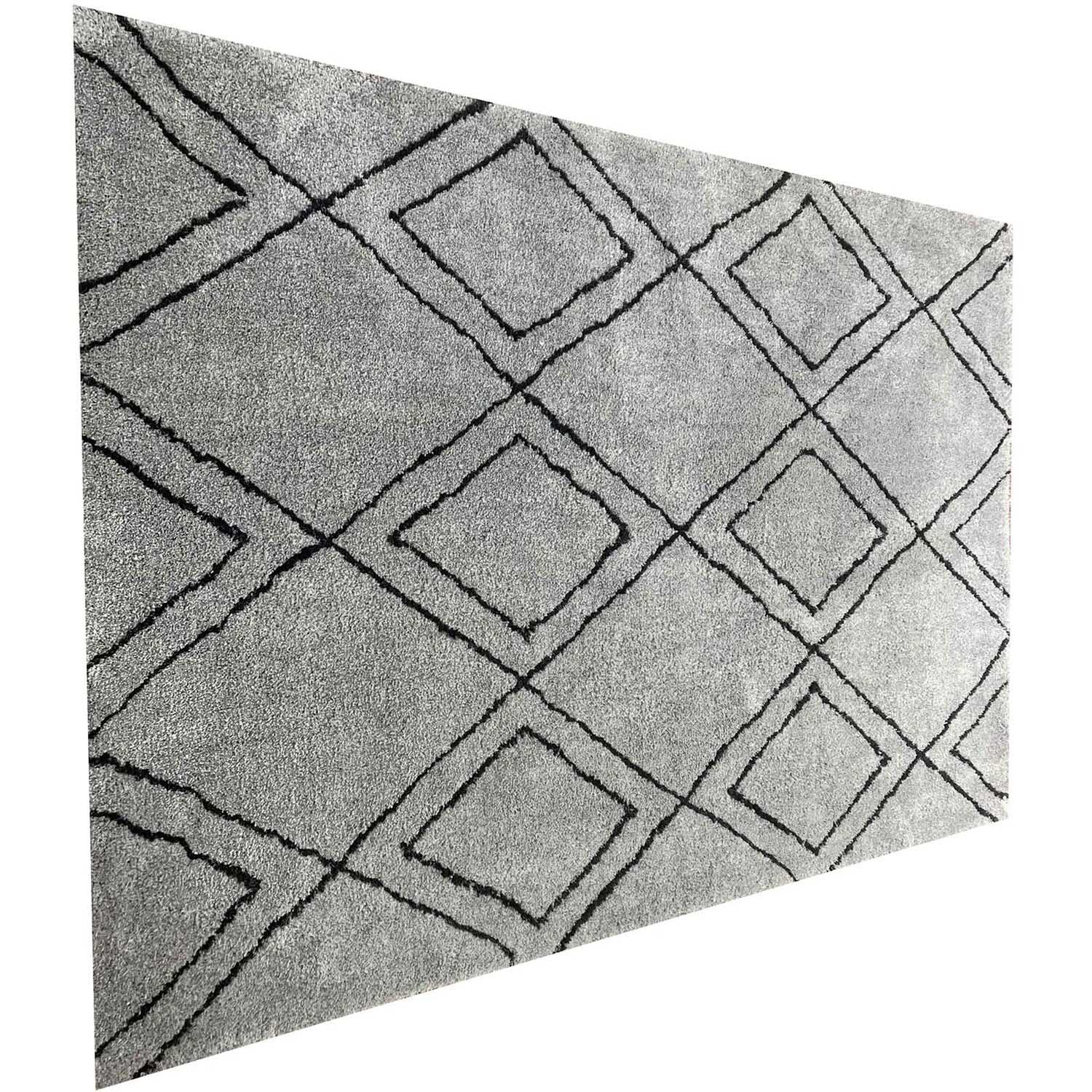Grey Nordic Diamond Rug 200cm Image