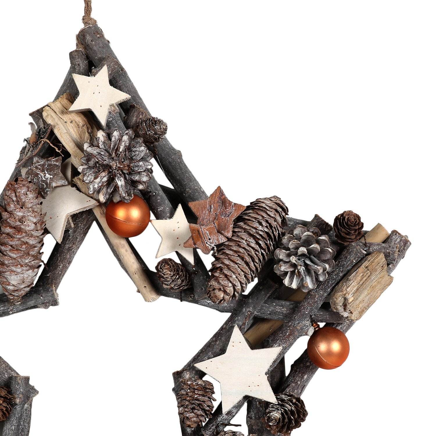 Wooden Large Copper Star Wreath Image 2