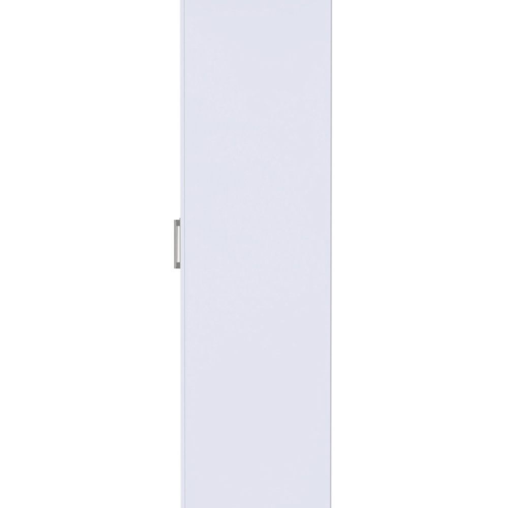 Crowndale Devon Ready Assembled 3 Door White Matt Mirrored Wardrobe Image 4