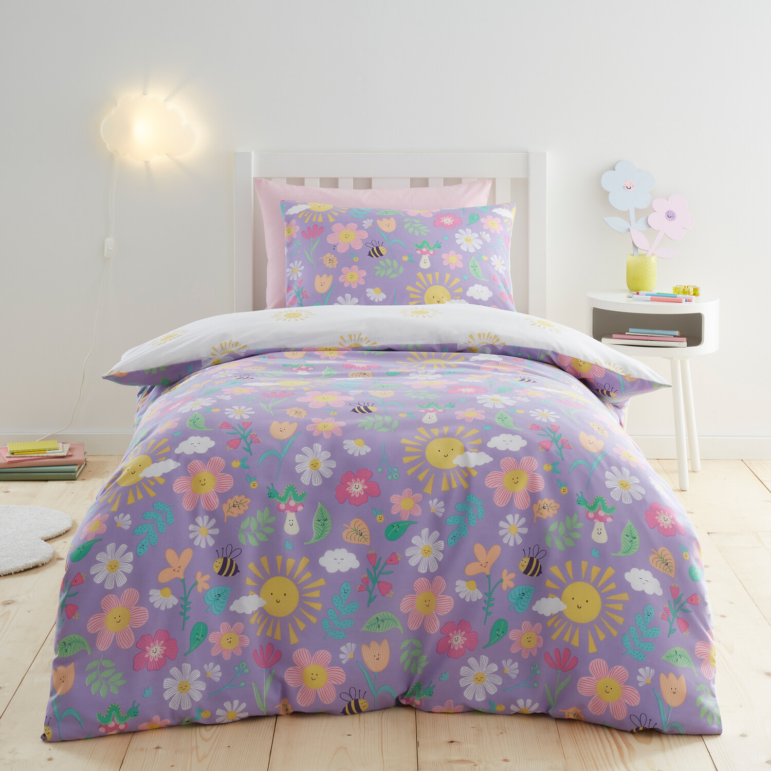 Sunny Days Duvet Set - Purple Image 1
