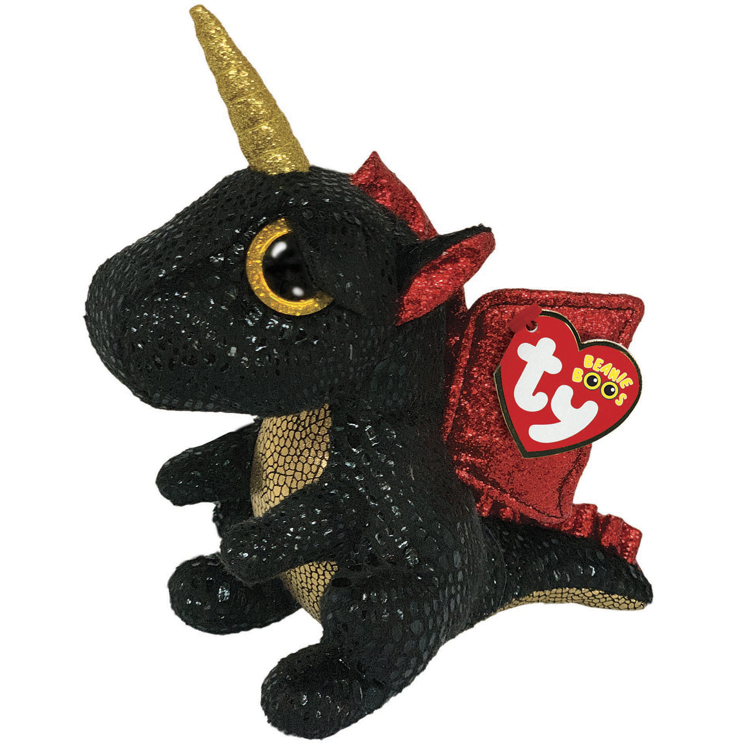 Grindal the Dragon With Unicorn Horn Beanie Boo Image