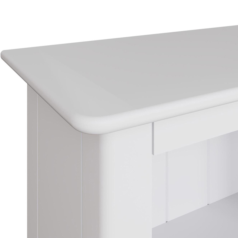 FWStyle Palma 3 Tier White Ready Assembled Bookcase Image 5