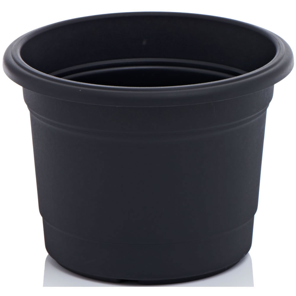 Wilko Black Milano Planter Round 50cm Wilko