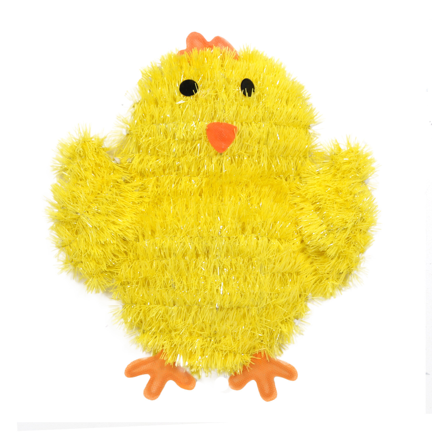 Yellow Tinsel Chick Decoration Image