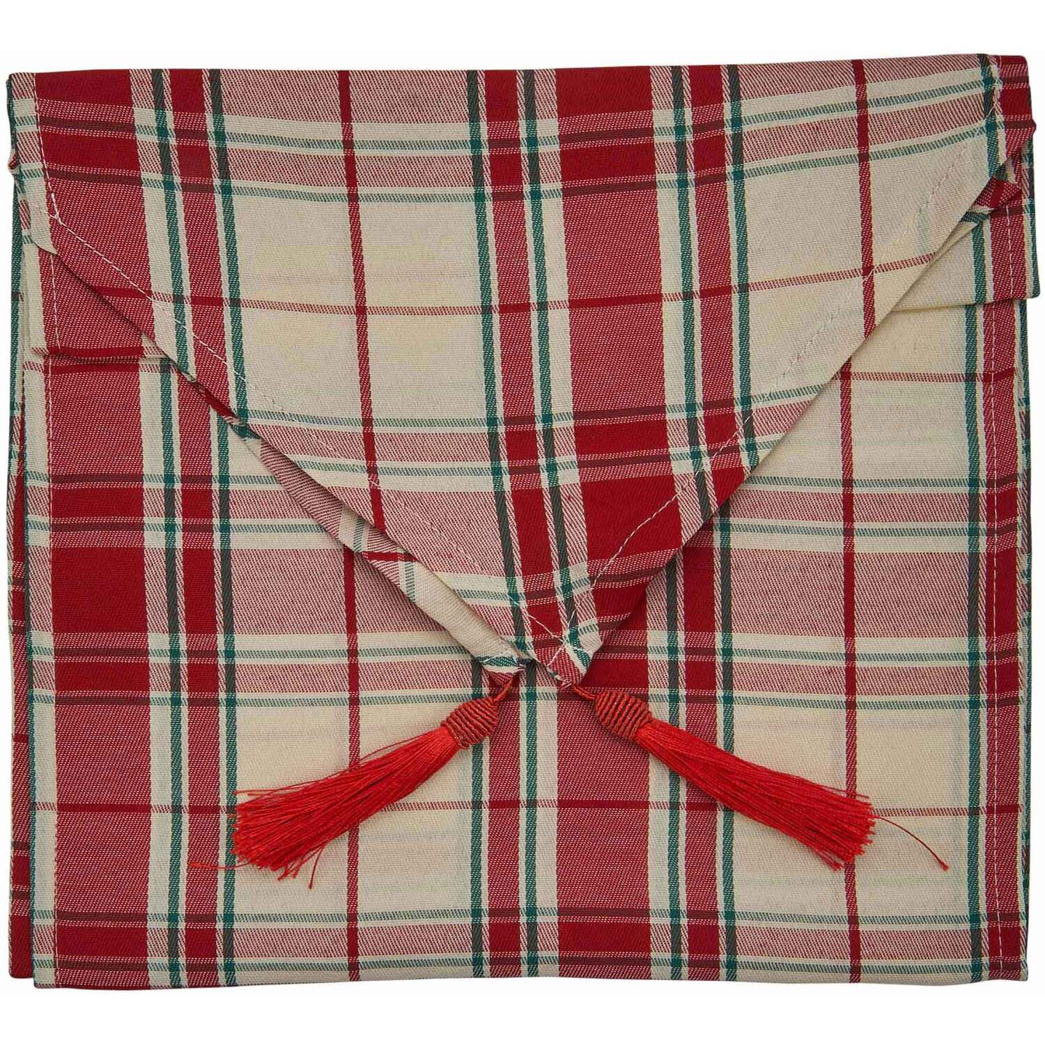 Tartan Table Runner - Red Image 2