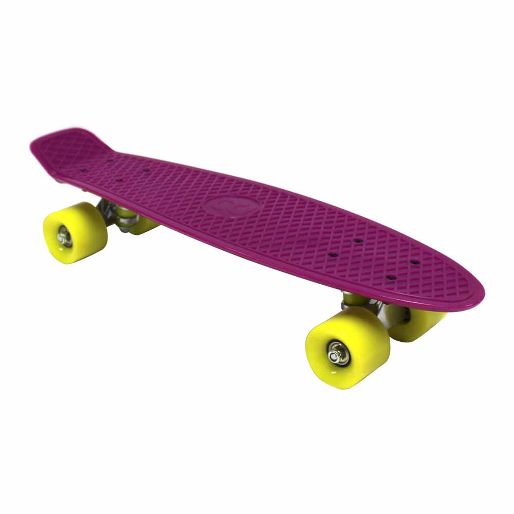 Charles Bentley 22in Purple Retro Mini Skateboard Image