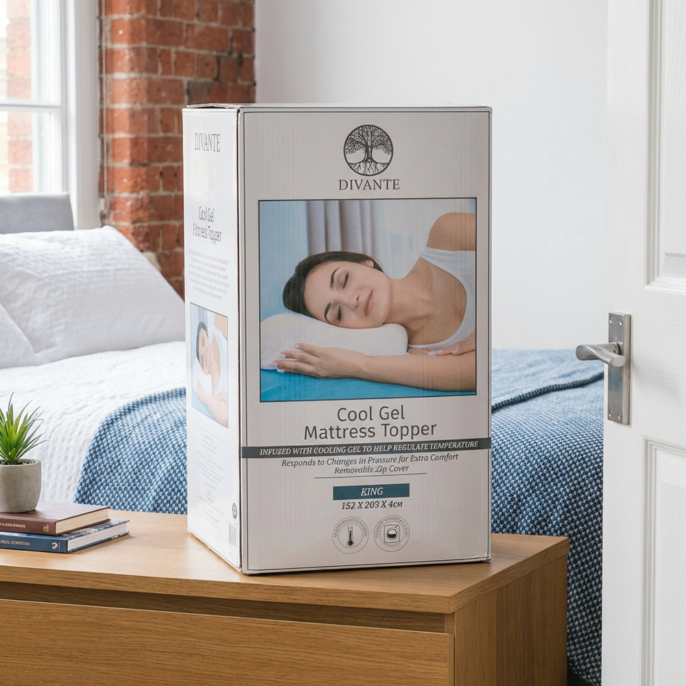 Divante King Size Cool Gel Mattress Topper Image 6