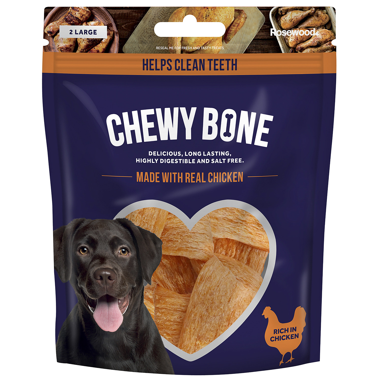 Chewy Bone Dog Treats - 130g Image 1