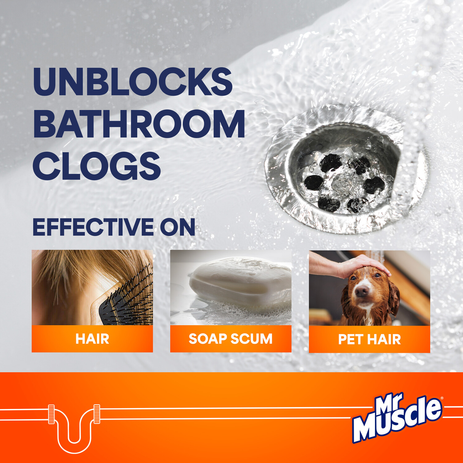 Mr Muscle Bathroom Gel Unblocker Image 7