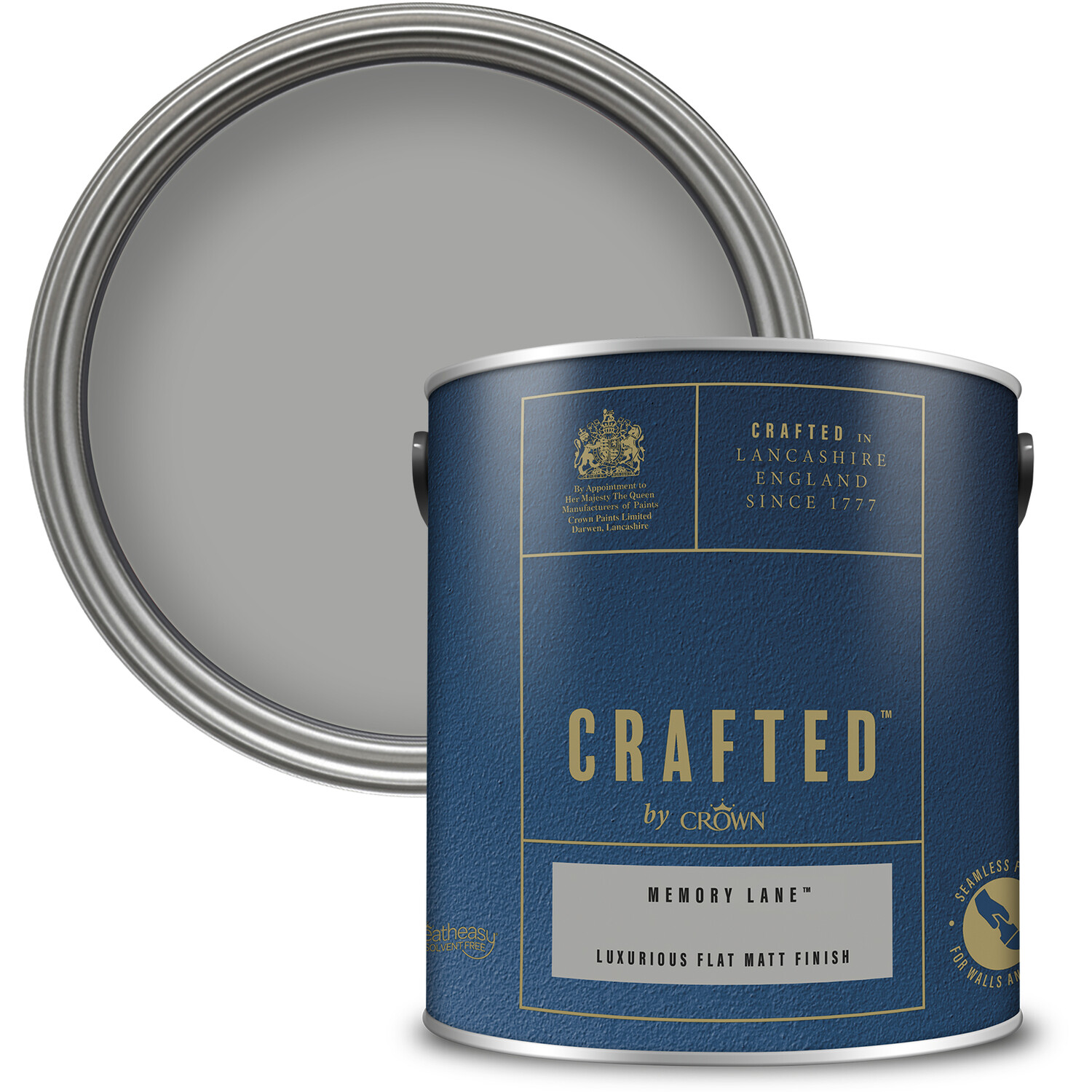 Crown Crafted Walls and Wood Memory Lane Luxurious Flat Matt Paint 2.5L Image 1