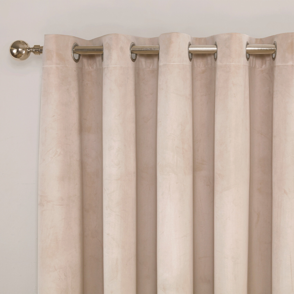 Vermont Velvet Blackout Curtain Natural 229cm Image 3