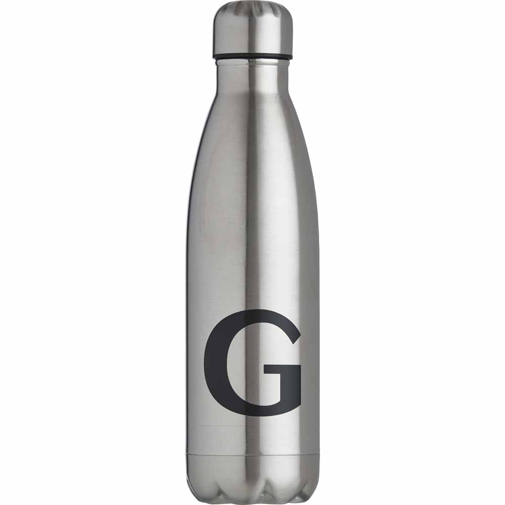 Wilko Alphabet Double Wall Bottle-G Image 1