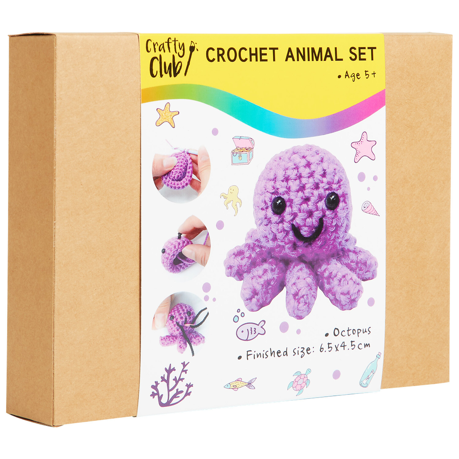 Crochet Animal Set - Multicolour Image 10