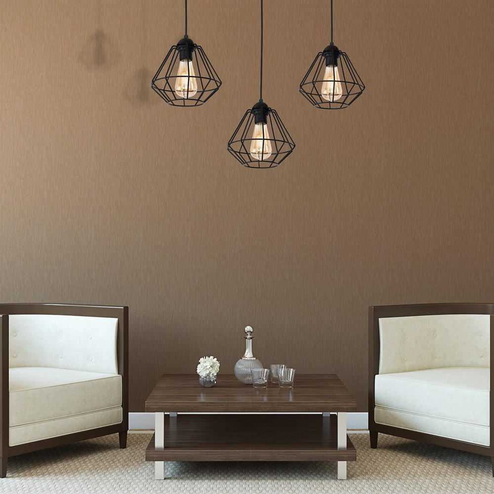 Milagro Colin Black 3 Pendant Lamp 230V Image 5