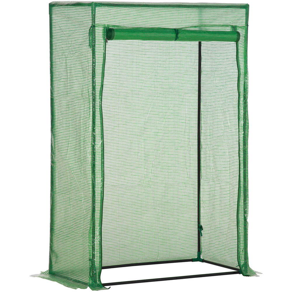 Outsunny Green Plastic 3.2 x 1.6ft Outdoor Mini Greenhouse Image 1