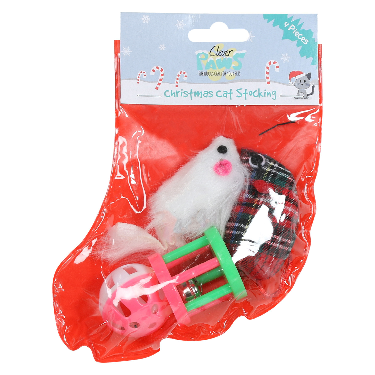 Clever Paws Christmas Cat Stocking Image