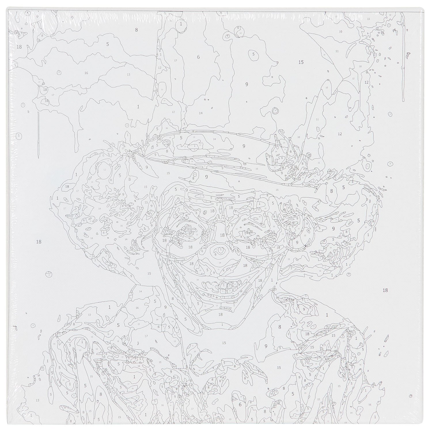 Wolf or Clown Paint By Number Set - Multicolour Image 6