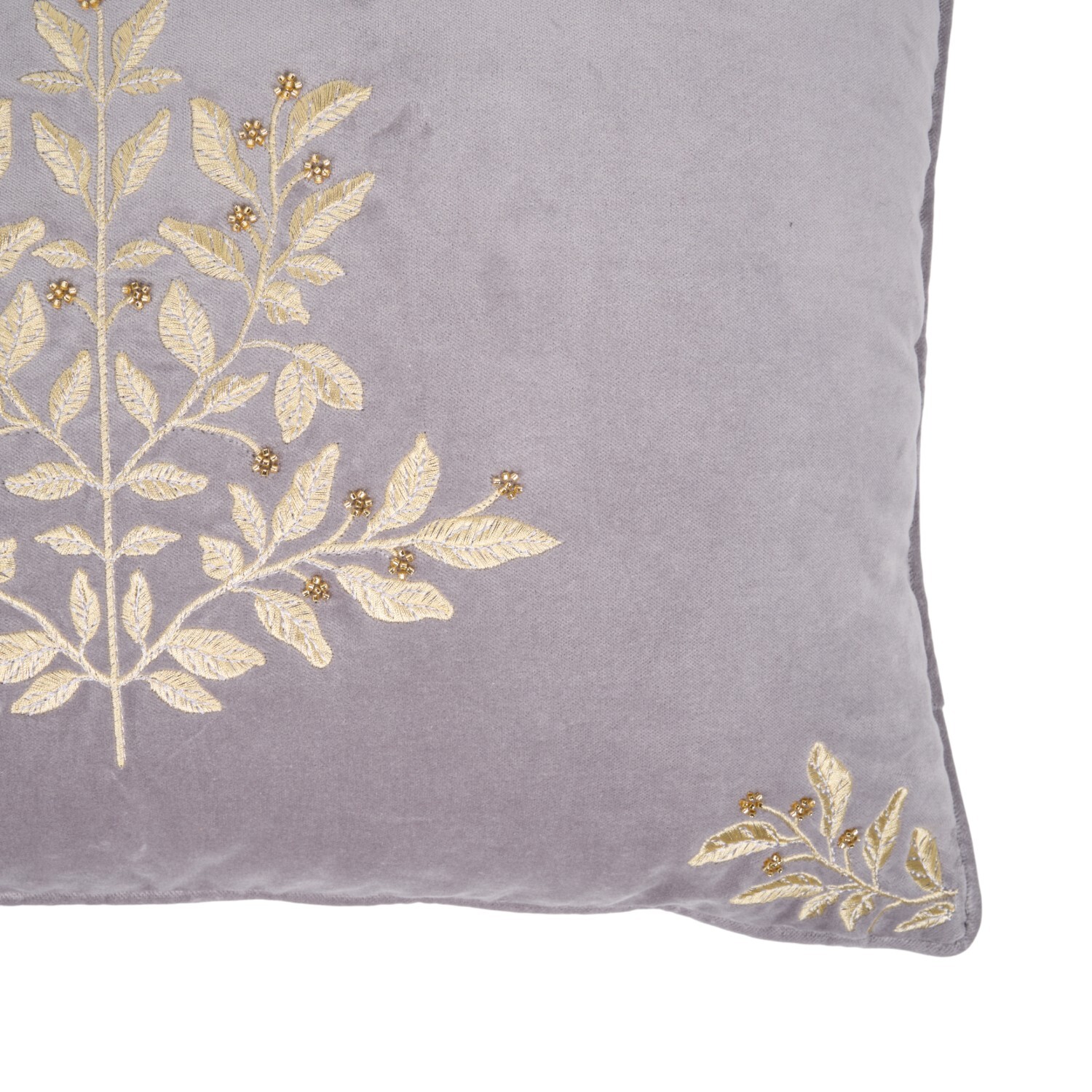 Phaedra Embroidered Cushion Grey Image 3