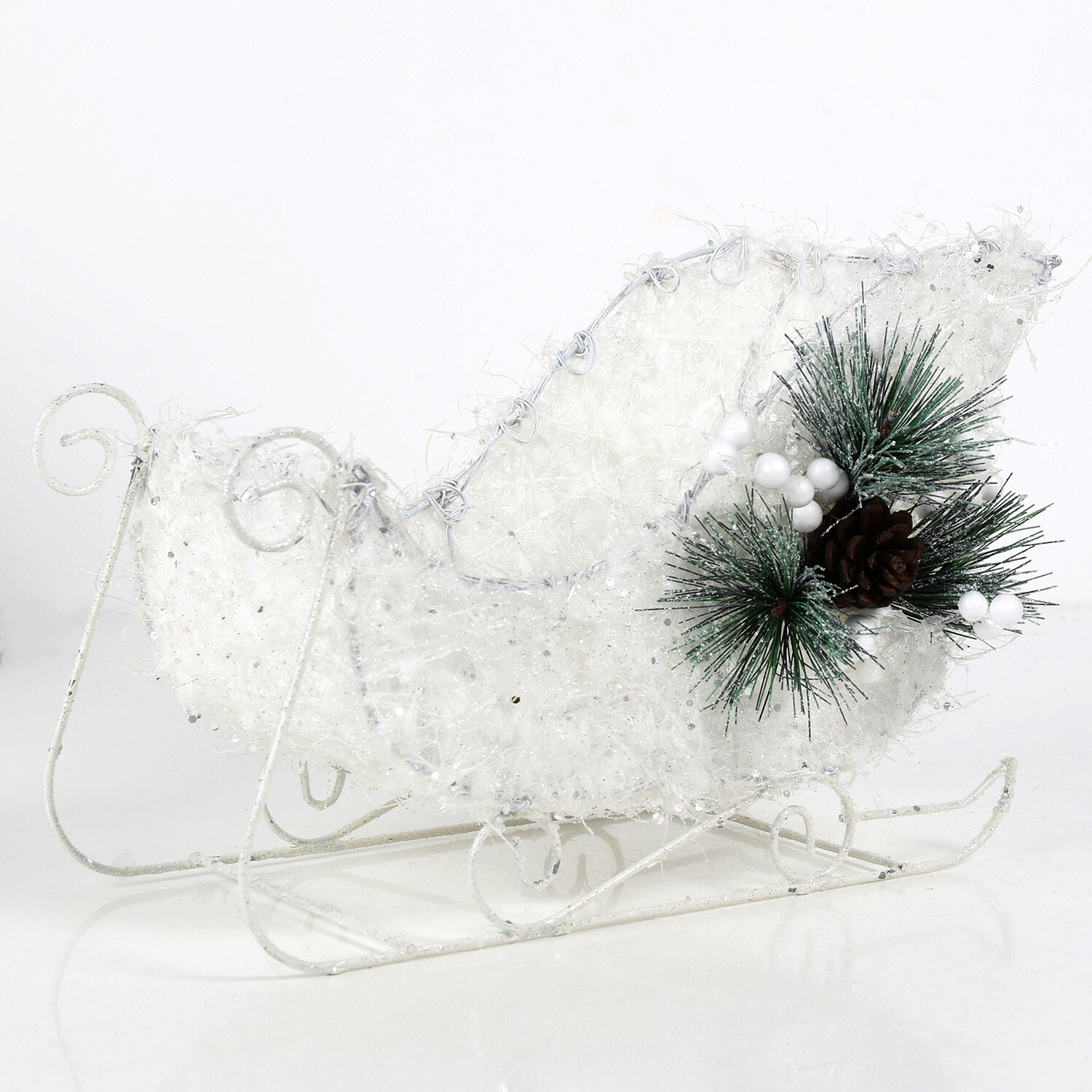 Set of 2 Floristry Sleighs - White Image 2