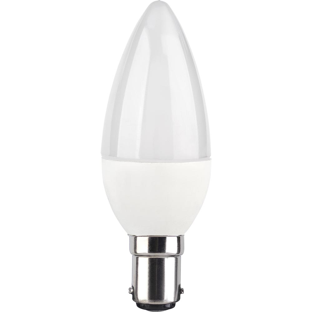 Wilko 1 pack Small Bayonet B15/SBC LED 470 Lumens Dimmable Candle Light Bulb Image 2