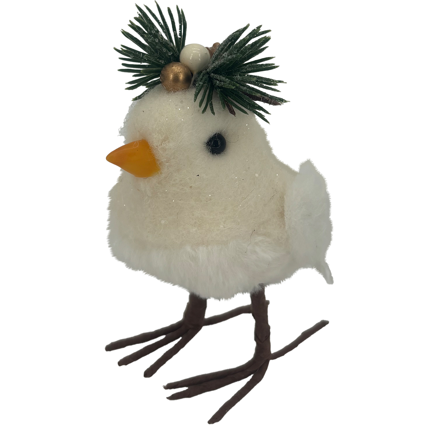 Winter Bird Decoration - White Image 2