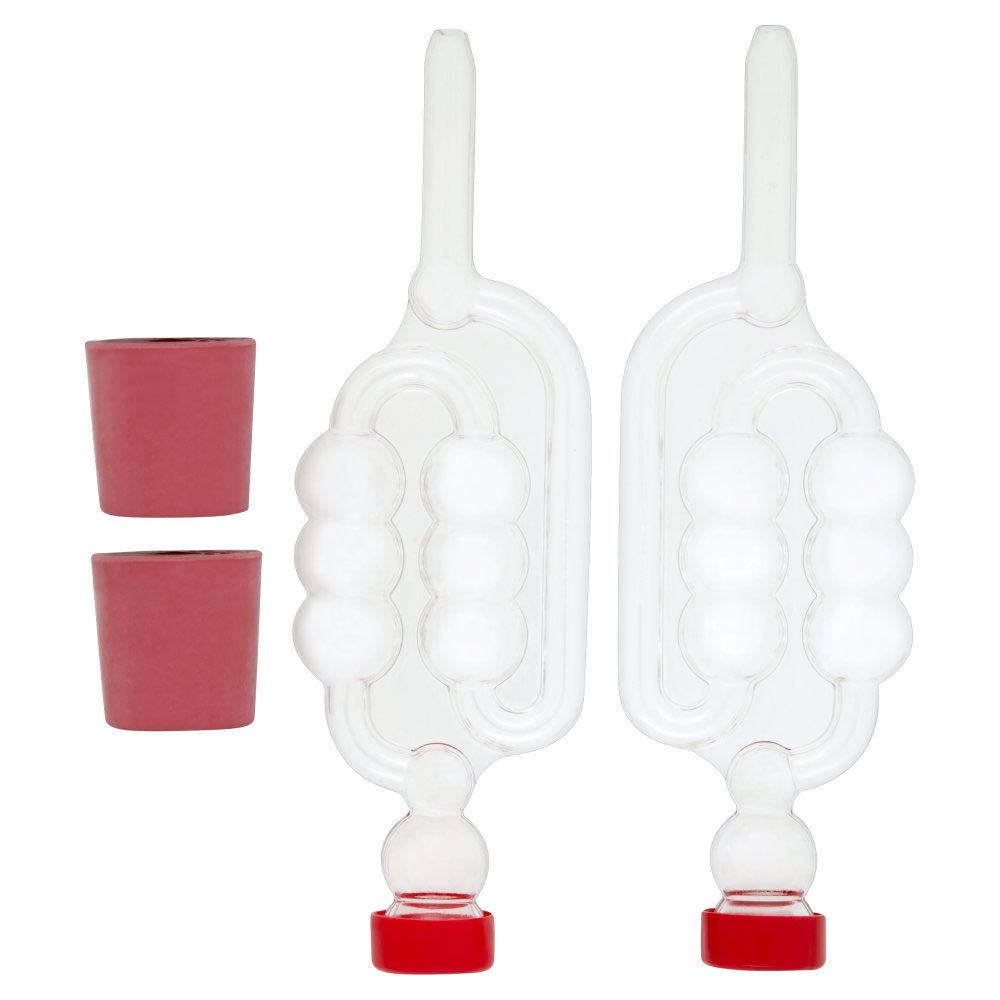 AKUnlimited Twin Bubble Airlock and Carboy Bung Pack of 2 