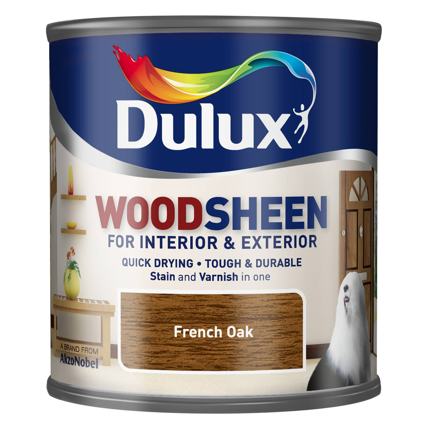 Dulux French Oak Woodsheen Varnish 250ml Image