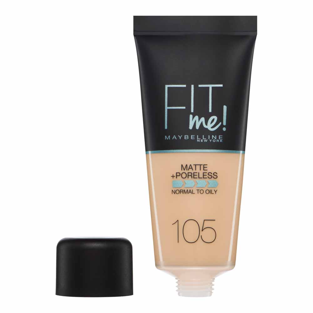 Maybelline Fit Me! Matte and Poreless Foundation Natural Ivory 105 30ml Image 2