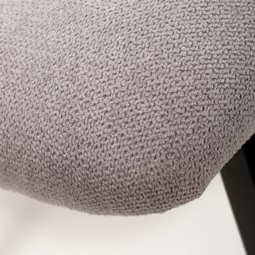 Linden Set of 2 Light Grey Linen Effect Dining Chair Image 5