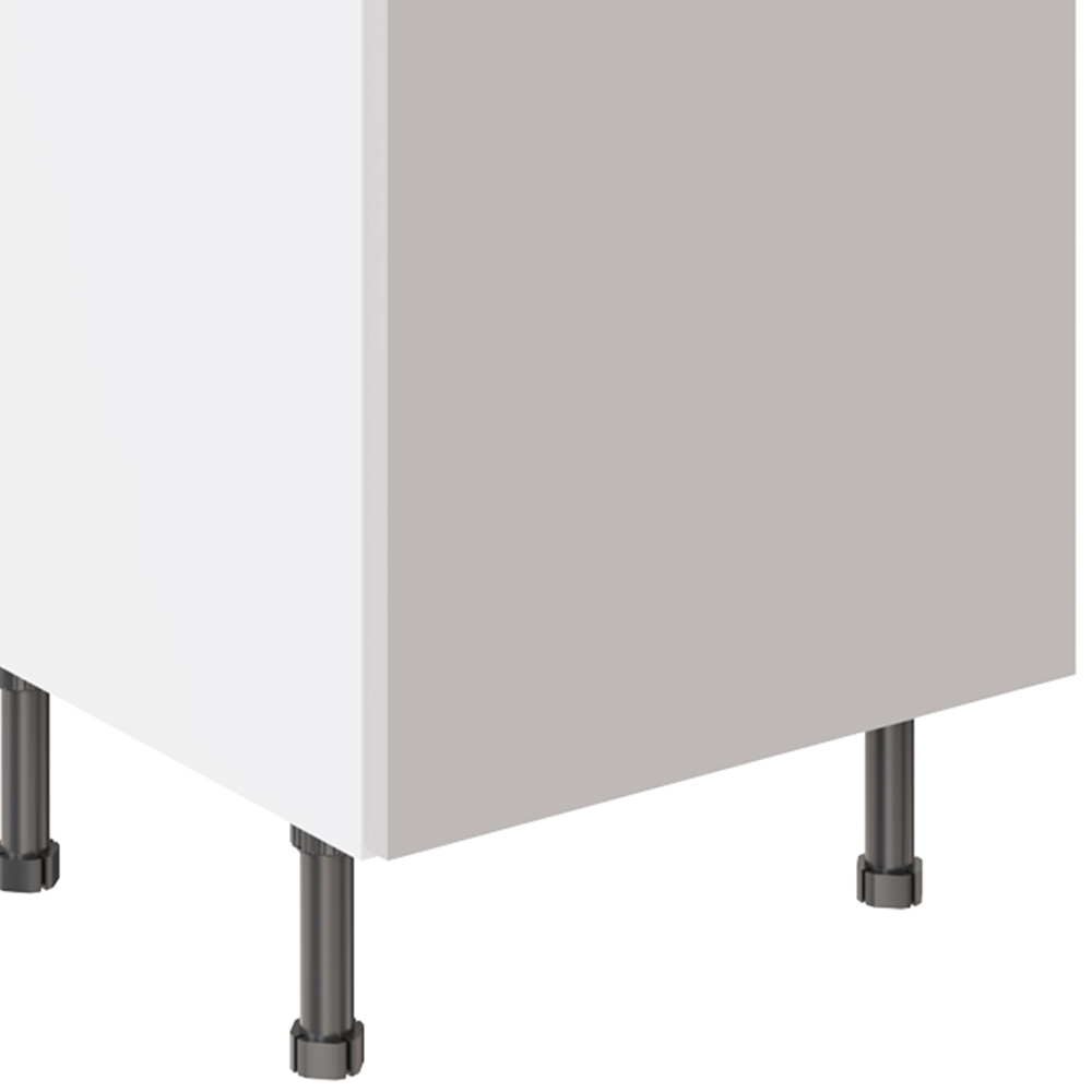 Kitchen Kit Slab Supermatt Light Grey Drawerline Base Cabinet 500mm Image 3