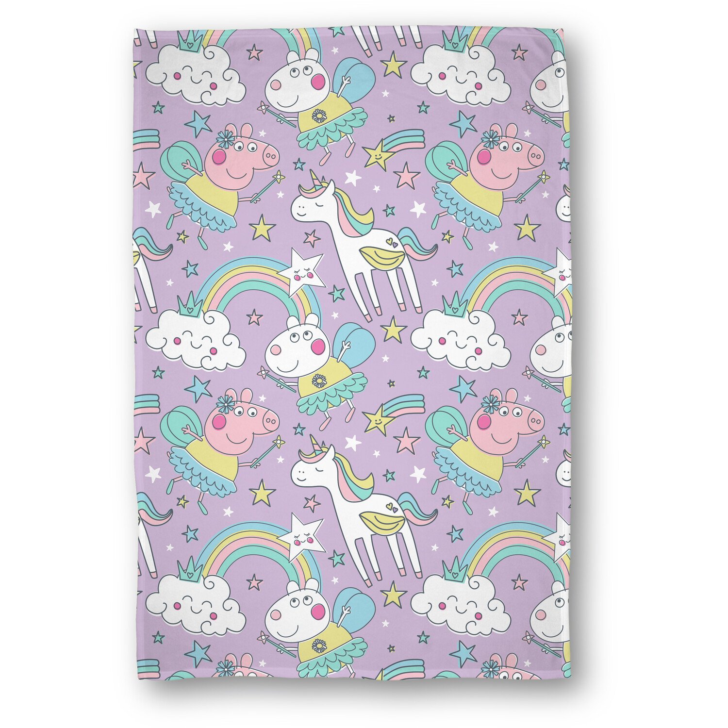 Peppa Pig Bedtime Throw Lilac Image