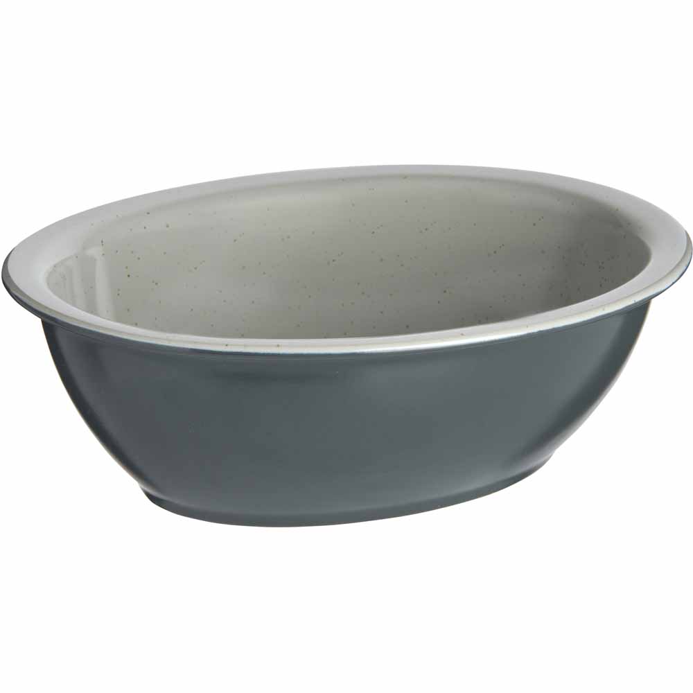 Wilko Grey Speckle Stoneware Pie Dish Image 2