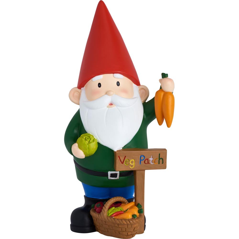 Single Wilko Medium Garden Gnome in Assorted styles Wilko
