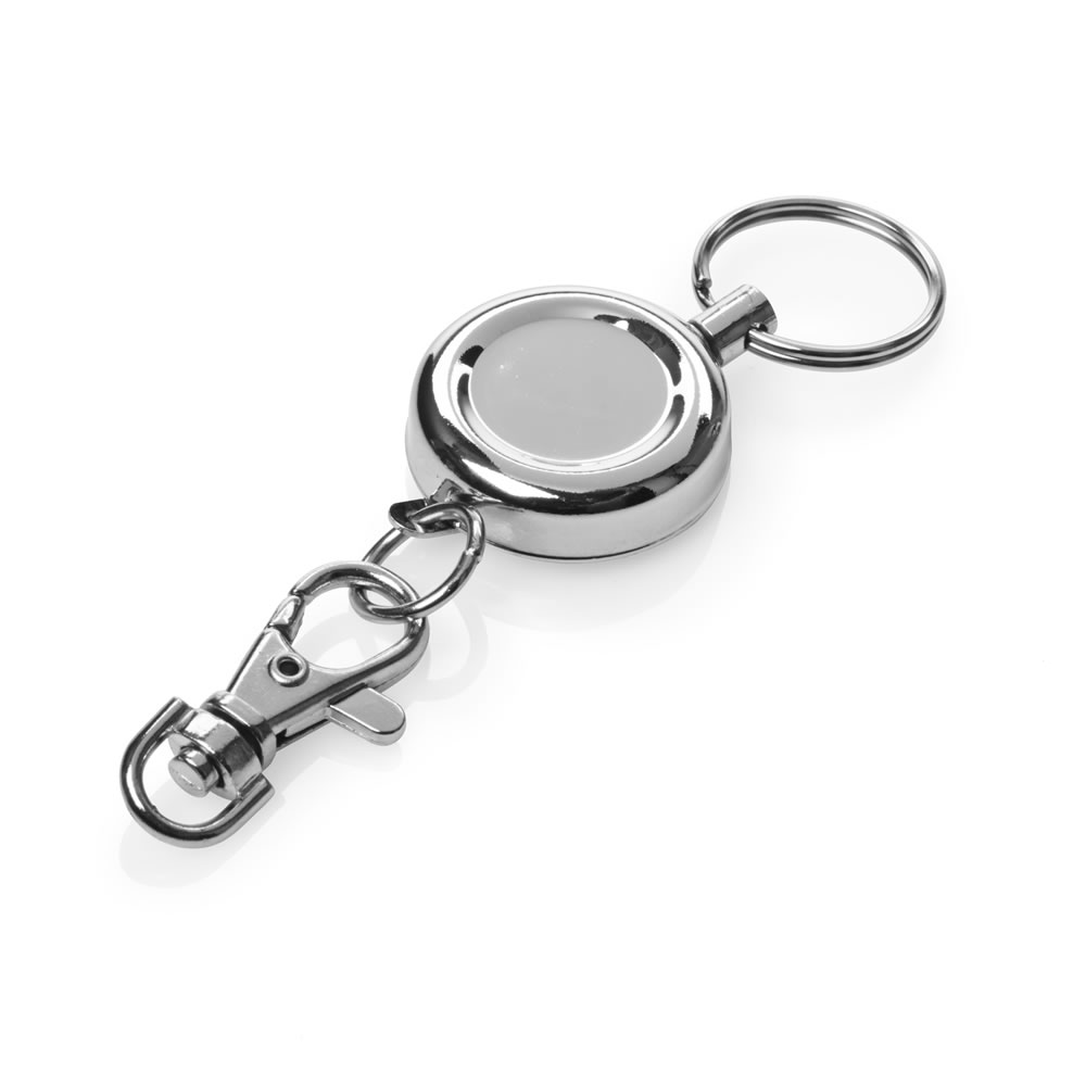 Wilko Chrome Badge Holder with Lever Snap