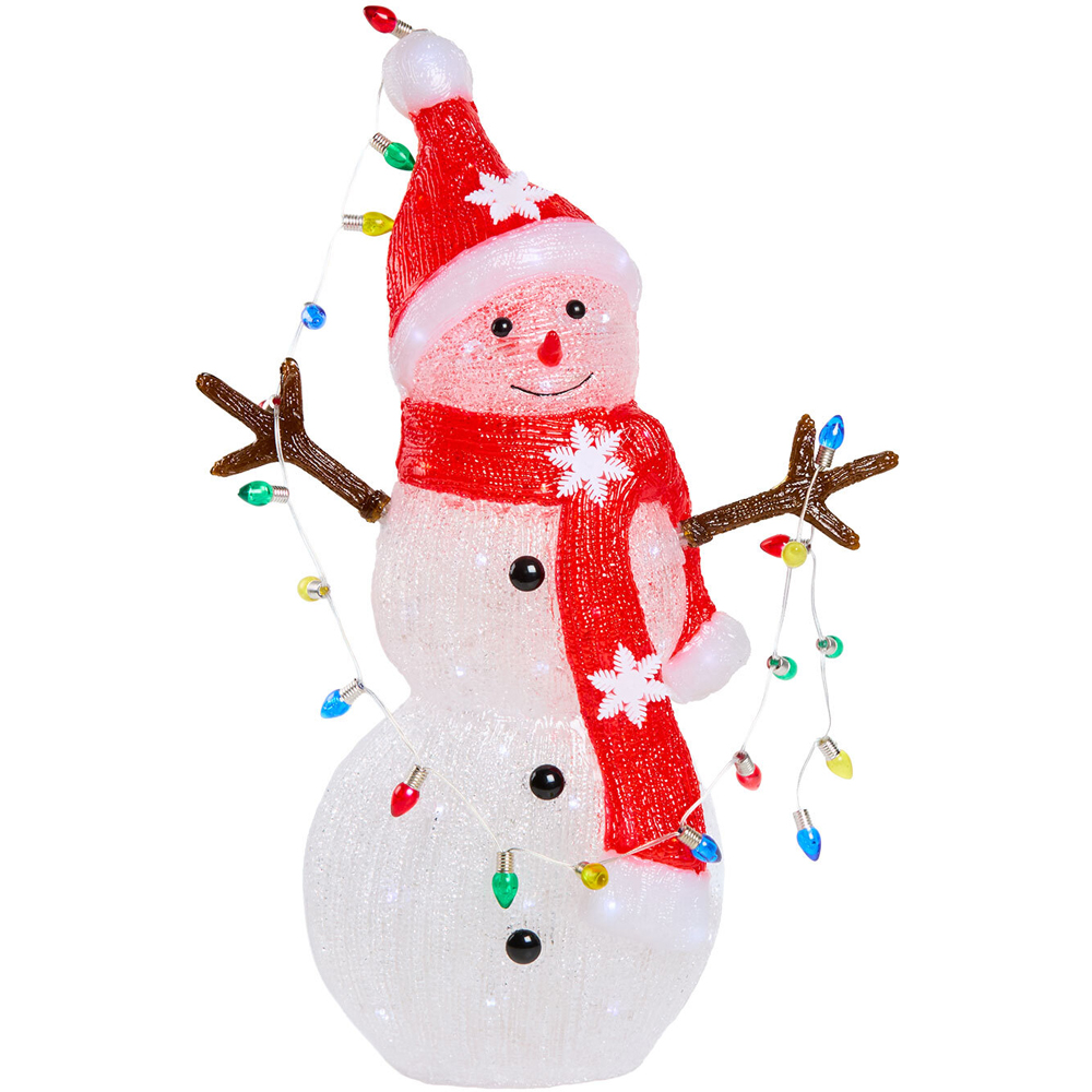 Acrylic Christmas Snowman Decoration Image 7