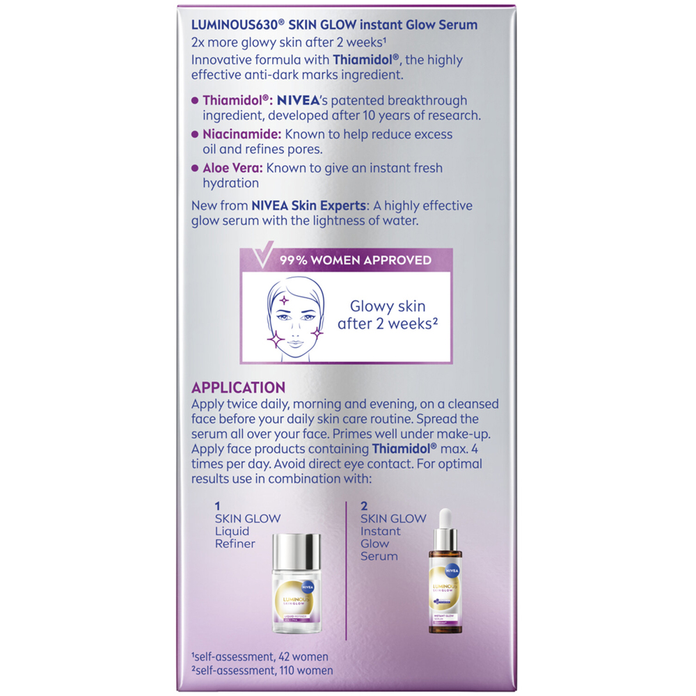 Nivea Luminous 630 Skin Glow Liquid Refiner 15ml Image 2