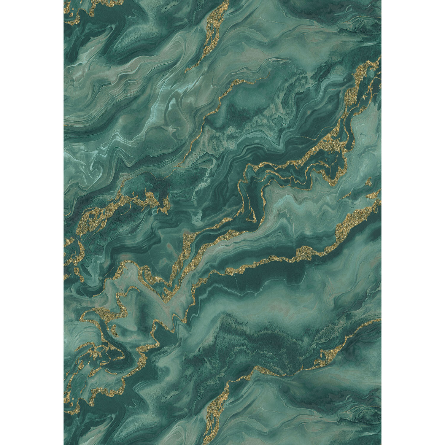 Mystic Spell Azure and Gold Wallpaper - Azure and Gold Image 2