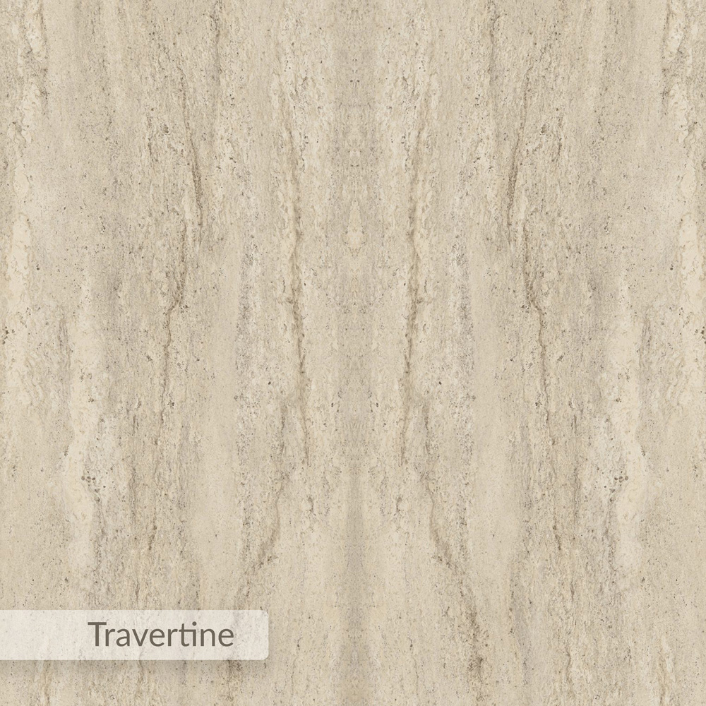 Decortie Lisa Travertine Geometric Pedestal Base Round Side Table Image 5