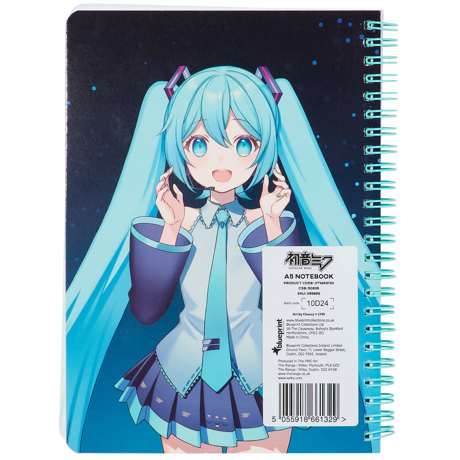 Hatsune Miku A5 Notebook - Blue Image 2