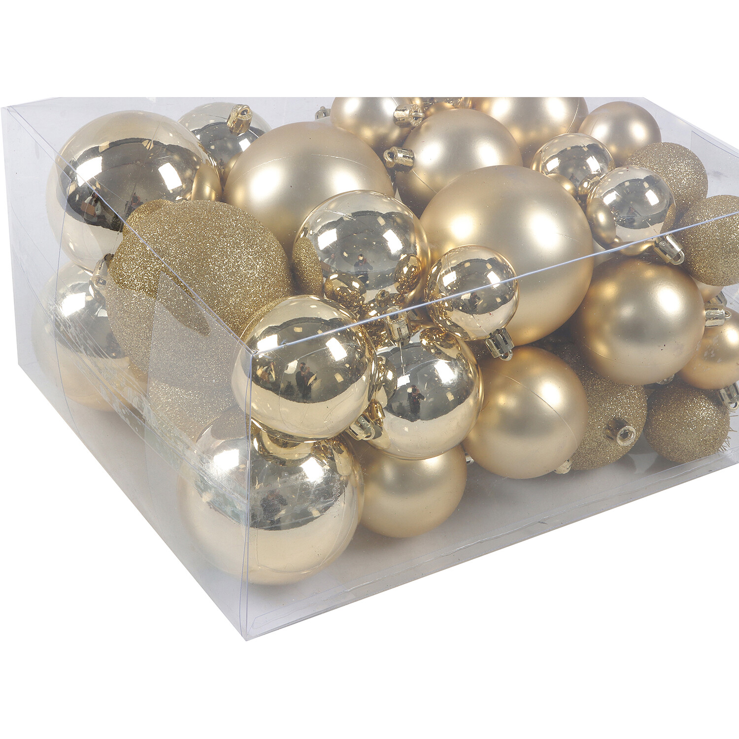 Pack of 50 Blushing Ballroom Baubles Gold Image 3
